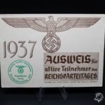 Ausweis für aktive Teilnehmer des Reichsparteitages 1937