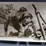 German Press Photograph: Eichenlaubträger Unrein in a SPW!