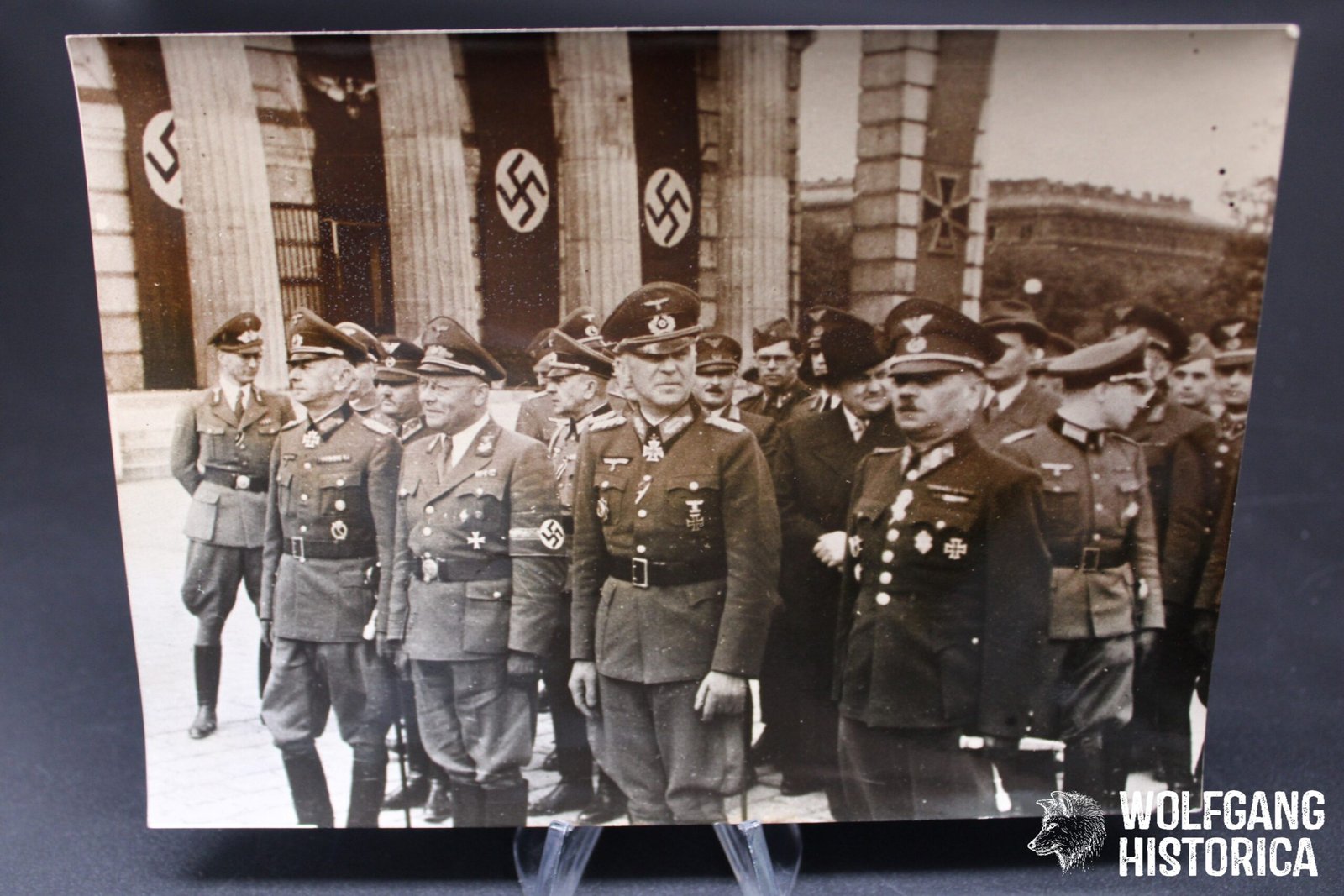 IMG_0470 German Press Photograph: General Schubert with Slovakian Delegation incl. Puanisch - Image 1