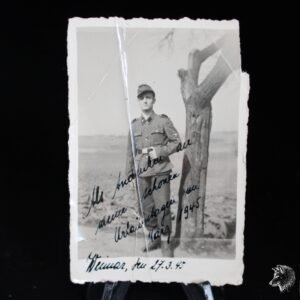 Photograph W-SS Soldier of 27. SS-Division "Langemarck" in March 1945