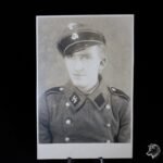 Studioportrait W-SS Soldier with Great Coat