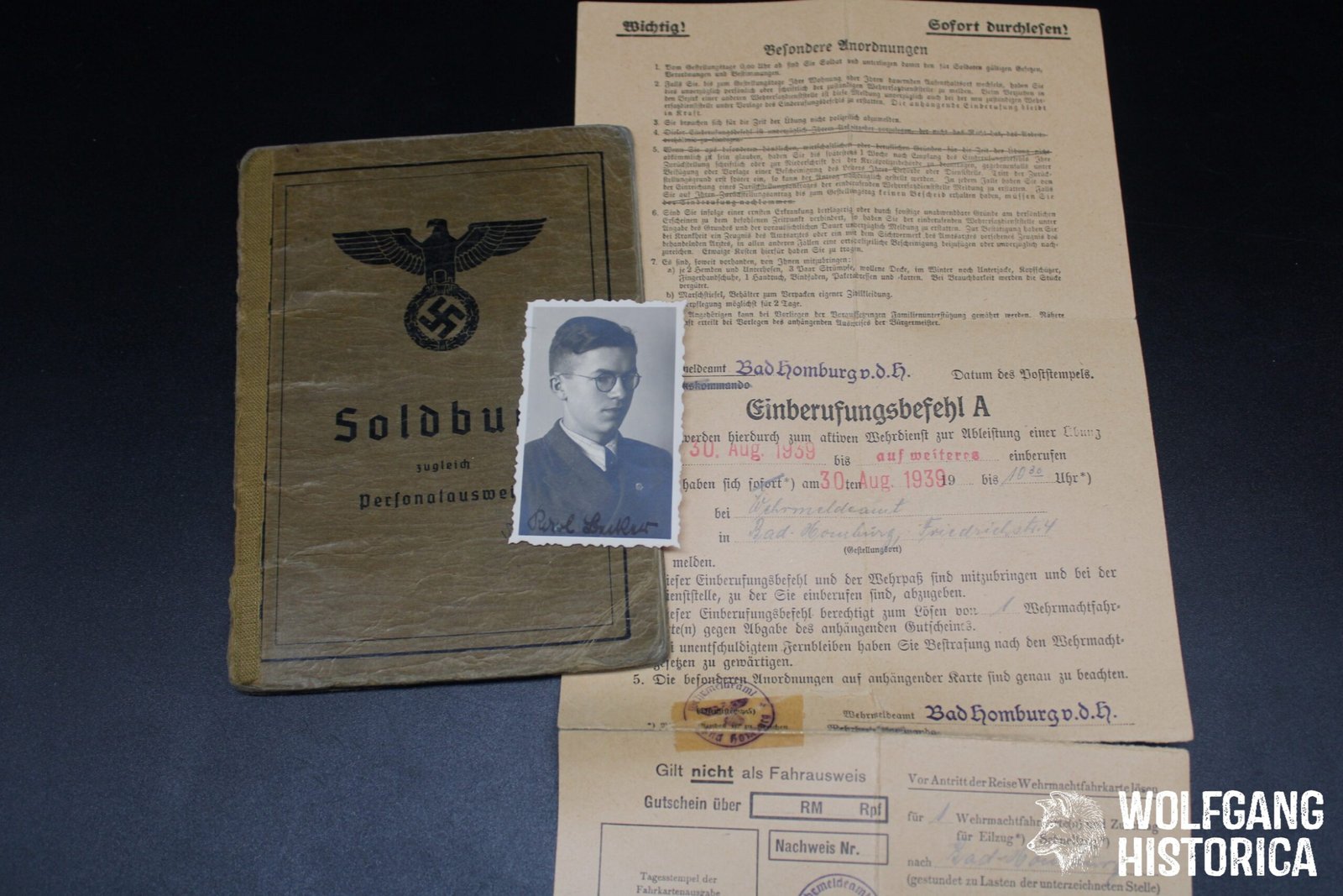 IMG_1171 Soldbuch Kampfgeschwader 40 (5x Awards, Shot down - Missing in Action!) - Image 1