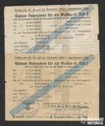 2x Traintickets for a Dutch Waffen-SS Oberpionier