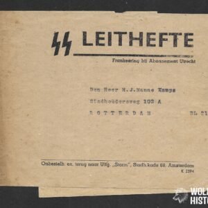 SS Leithefte Brochure sending wrapper (Holland!)