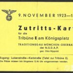 Entry Card for Tribune E - Reichsparteitag 1935 - Traditionsgau München