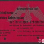 Entry Card - Festhalle in Leopoldhain - Reichsparteitag 1935