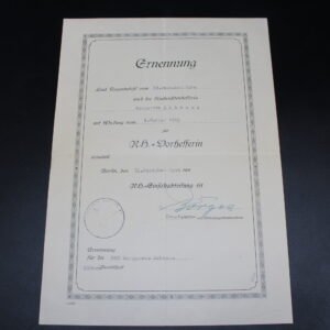 Ernennung - NH-Vorhelferin - NH-Einsatzabteilung 65