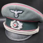 Wehrmacht Panzer Visor Cap - Fhr. v. Süsskind-Schwendi (PJA38, Pz.Gren.Rgt.304 and Afrika-Btl. 28!)(Captured in North-Africa!)