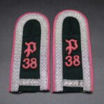 Pair of Panzerjäger-Abteilung 38 NCO Shoulderboards
