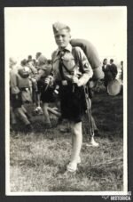 Photograph of Hitlerjugend Boy with Music Instrument