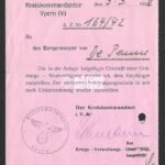 Punishing Paper Kriegskommandantur Ypern (Ieper)