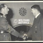 Original German Press Photo: of Oakleaves Holder Martin Grase with Adolf Hitler