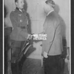 Oakleaves Holder Ernst Ziemer with Adolf Hitler