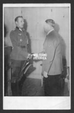 Oakleaves Holder Ernst Ziemer with Adolf Hitler
