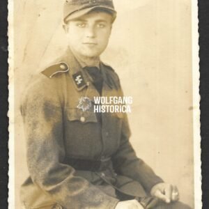 Studioportrait of Waffen-SS Soldier