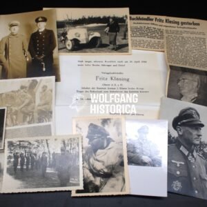 Death Letter & Photographs – Eichenlaubträger Fritz Klasing