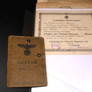 Outstanding WW1 & WW2 Document Grouping to Major Friedrich Führer (NA161)