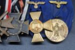 Top German WWI & WWII Medal Bar – 6x Ordenspange with 25-Year Wehrmacht Service Cross! - Image 3