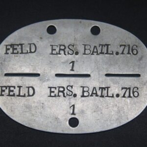 Erkennungsmarke: Feld-Ersatz-Bataillon 716 (Number 1!)