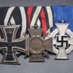 Medal Bar: Iron Cross 2nd Class, Honor Cross & 25 Years Loyal Service