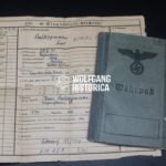 Waffen-SS Wehrpass & Stammkarte — SS-Panzer-Artillerie-Regiment 1 “LAH” — KIA Falaise Pocket 1944