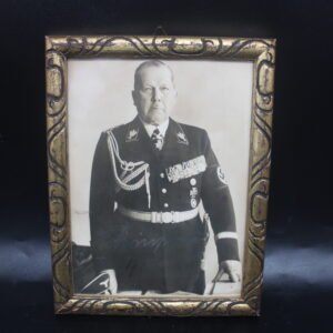 Framed Signed Postcard of SS-Obergruppenführer Wilhelm Reinhard