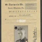Schutzstaffel der NSDAP – SS-Ausweis (Nachrichten-Abt. of SS-Totenkopf-Standarte)