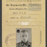 Schutzstaffel der NSDAP - SS-Ausweis (Nachrichten-Abt. of SS-Totenkopf-Standarte)