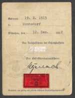 Schutzstaffel der NSDAP - SS-Ausweis (Signature of Walter Gerlach!) - Image 2
