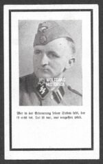Death Card: Waffen-SS Soldier Eastern Front - October 1944