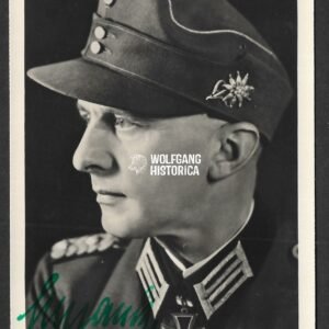Max-Günther Schrank – Gebirgsjäger-Regiment 100 (Wartime Signed)