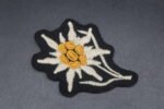 Waffen-SS Edelweiss Cloth Cap Badge