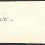 Wartime Signed New Year’s Greeting Card Signed by Gauleiter and Staatsminister Adolf Wagner