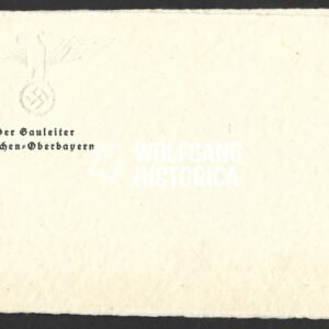 Wartime Signed New Year’s Greeting Card Signed by Gauleiter and Staatsminister Adolf Wagner