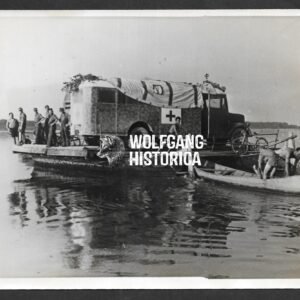 German Press Photo – Evacuation of Wounded Soldiers, August 1944
