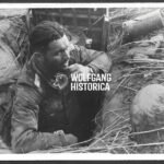 German Press Photo – Ritterkreuzträger Hans Waldmüller, 12. SS-Panzer-Division “Hitlerjugend” (Normandy 1944)