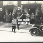 Adolf Hitler and Entourage at Official Reception with Führer Car