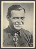 Heinrich Bähr – Jagdgeschwader 51 “Mölders” (Schwertern) (Wartime Signed)