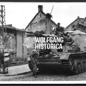 Press Photo – "Ferdinand" in the Ruins of Memel, December 1944