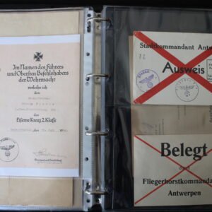 WWII Antwerp Flak & Wehrmacht Document and Photo Collection