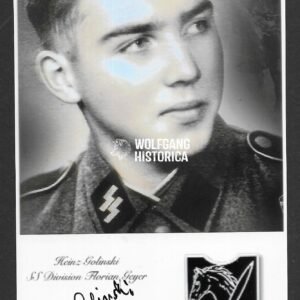 Heinz Golinski – 8. SS-Kavallerie-Division “Florian Geyer”
