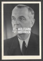 Extremely Rare Postwar Signed Portrait of Friedrich Paulus – Dedicated to General Karl Hollidt (1955)