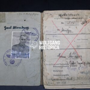 SS-Soldbuch – KIA in Pommern, February 1945 – SS-Pz-Gren-Rgt.7 (Sniper?!)