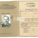 SS-Soldbuch Revier-Oberwachtmeister Schutzpolizei in Graz (1x Award)