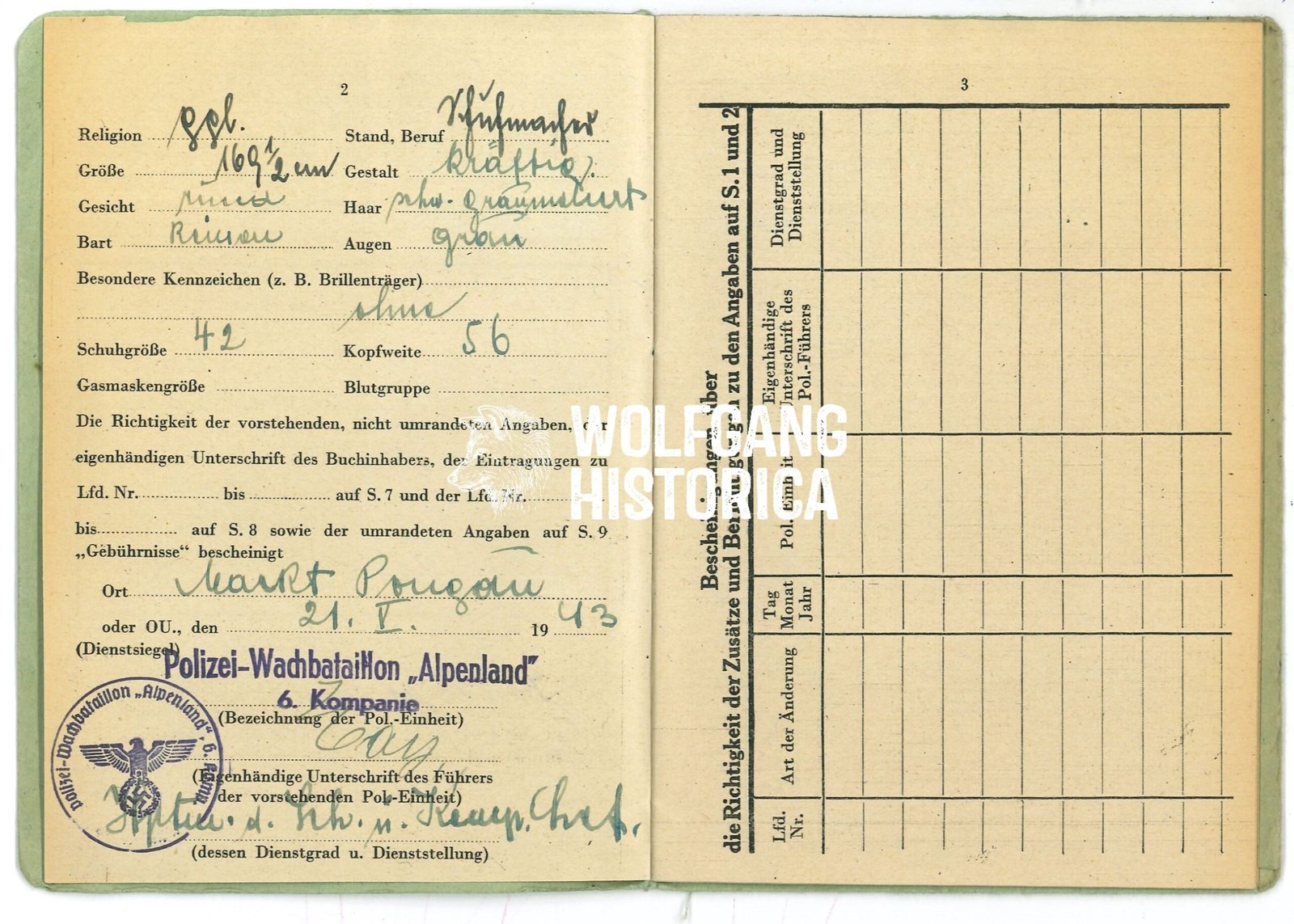 KORNBERGER Franz Polizei-SB S.2 u 3