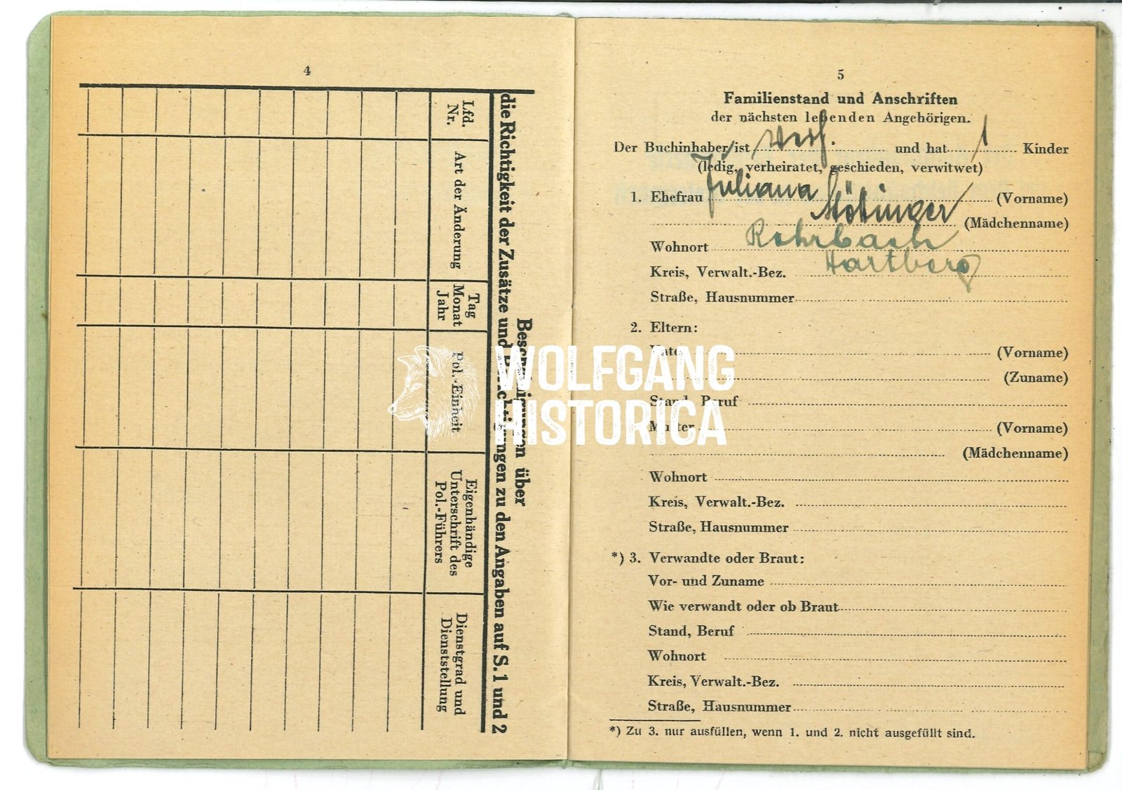 KORNBERGER Franz Polizei-SB S.4 u 5