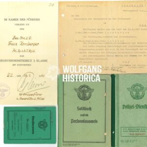 Exceptional Polizei “Alpenland” Grouping (rare Erwin Rösener signature!)