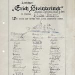 Kriegsmarine commemorative farewell sheet - Destroyer “Erich Steinbrinck”