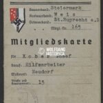 Reichskolonialbund Mitgliedskarte