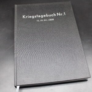 Gerhard Schulze - Kriegstagebuch Nr. 1 - 13. / III. Btl. - LSSAH